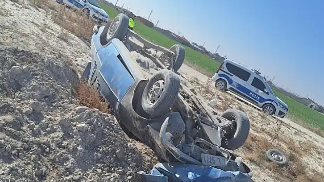 Konya'da otomobil takla attı: 1 yaralı
