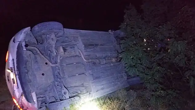 Konya'da otomobil takla attı: 5 yaralı