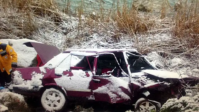 Konya'da otomobil uçuruma yuvarlandı: 1 ölü, 1 yaralı