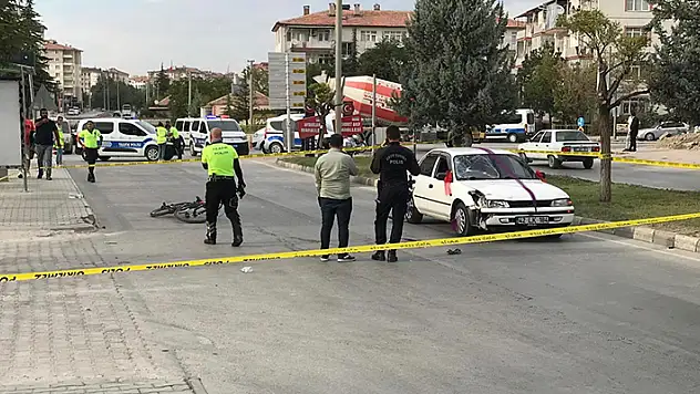 Konya'da otomobilin çarptığı bisikletli çocuk yaralandı
