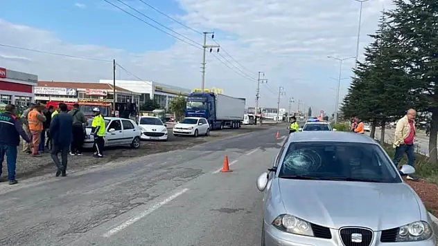 Konya'da otomobilin çarptığı yaya ağır yaralandı
