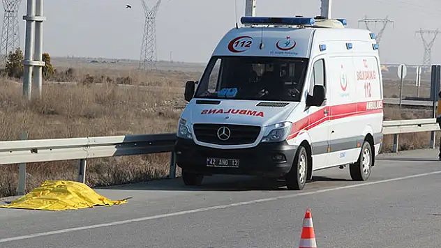 Konya'da otomobilin çarptığı yaya öldü
