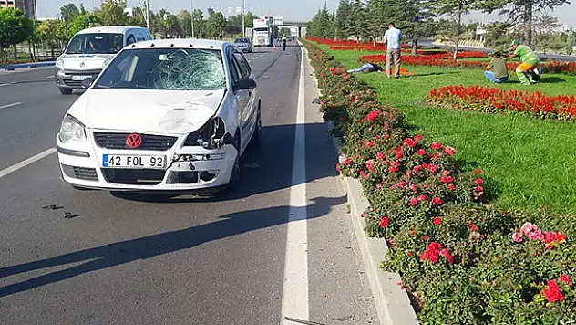 Konya'da otomobilin çarptığı yaya öldü