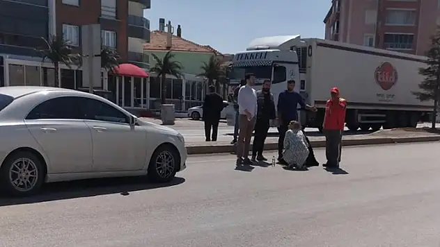 Konya'da otomobilin çarptığı yaya yaralandı
