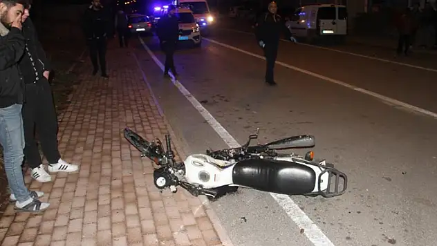 Konya'da otomobille çarpışan motosikletin sürücüsü yaralandı
