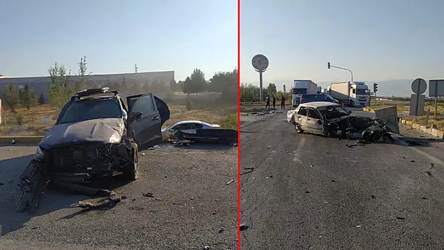 Konya'da otomobiller çarpıştı: 3 yaralı
