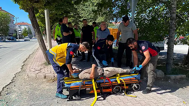 Konya'da otomobillerin çarpıştığı kazada 1 kişi yaralandı
