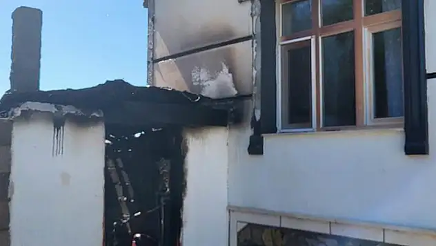 Konya'da patlayan kalorifer kazanı yangın çıkardı
