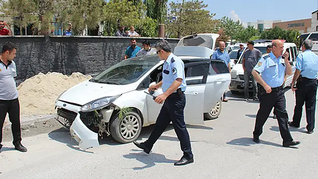 Konya'da polis-şüpheli kovalamacası