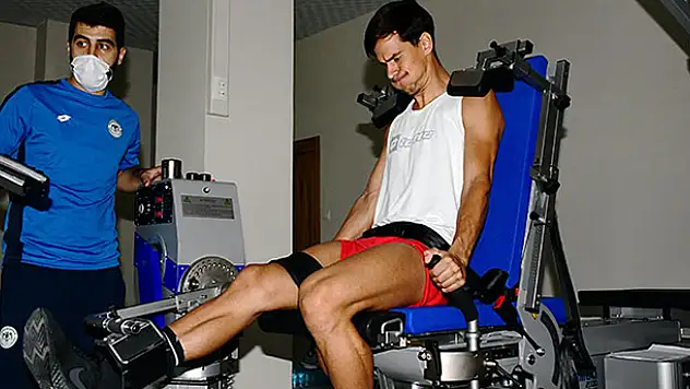 Konya'da rehabilitasyon süreci tamamlanan Marko Jevtovic çalışmalara başladı