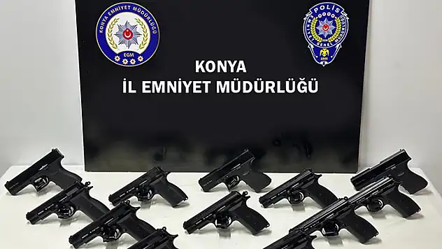 Konya'da ruhsatsız silah operasyonlarında 12 kişi gözaltına alındı