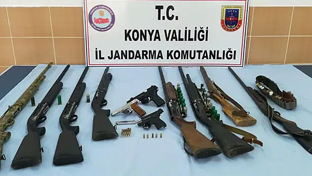 Konya'da ruhtsatısz silah satıcılarına operasyon