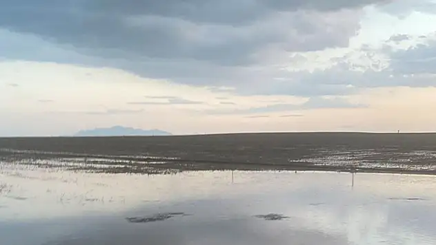 Konya'da sağanak nedeniyle tarım arazilerini su bastı
