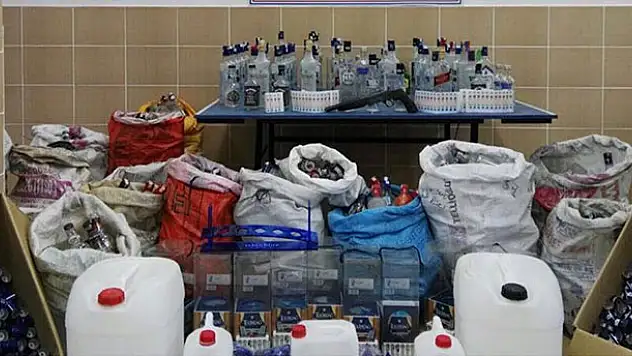 Konya'da sahte içki operasyonu