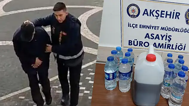 Konya'da sahte içki üreten 1 kişi tutuklandı
