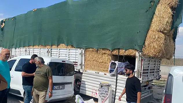Konya'da saman balyalarının içinde kaçakçılık polis ekiplerine takıldı
