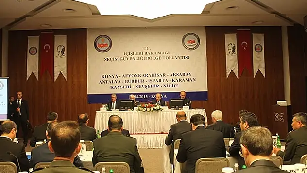 Konya'da seçim güvenliği bölge toplantısı yapıldı