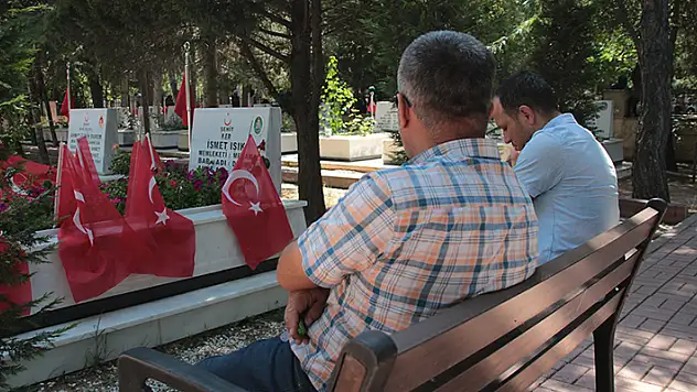 Konya'da şehit ailelerinin hüzünlü bayram arifesi