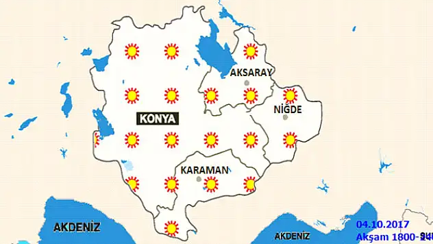 Konya'da sıcaklıklar artacak!