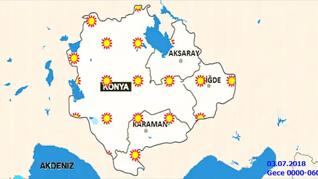 Konya'da sıcaklıklar artacak