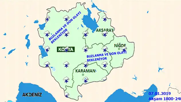 Konya'da sıcaklıklar düşecek! Kar bekleniyor