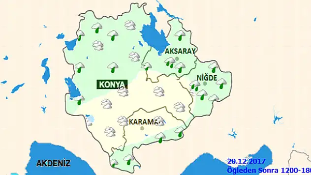 Konya'da sıcaklıklar düşüyor!