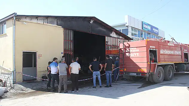 Konya'da silah fabrikasında yangın! Büyük çapta hasar oluştu