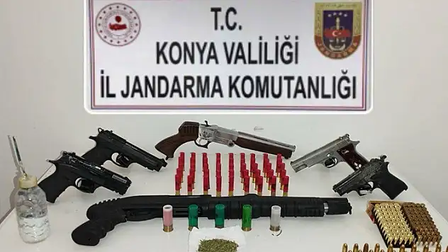 Konya'da silah kaçakçılarına operasyon: 1 gözaltı
