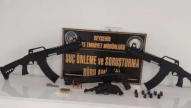 Konya'da silah kaçakçılığı operasyonu! 3 kişi yakalandı 
