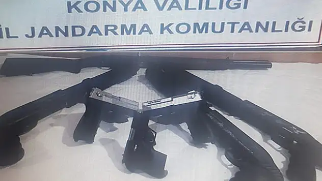 Konya'da silah operasyonu!