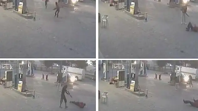 Konya'da Silahlı Gasp Güvenlik Kamerasında