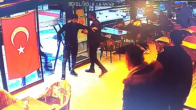 Konya'da silahlı saldırı güvenlik kamerasında