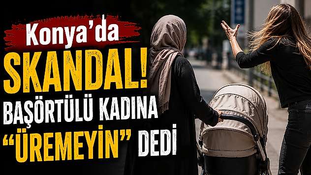 Konya'da skandal olay! Başörtülü anneye çirkin saldırı
