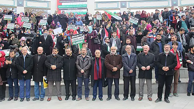 Konya'da STK'lardan Kudüs protestosu