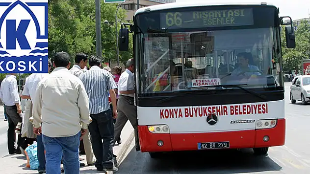 Konya'da su ve ulaşım ücretlerine indirim talebi