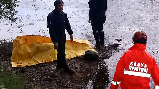 Konya'da sulama kanalına giren kişi boğuldu
