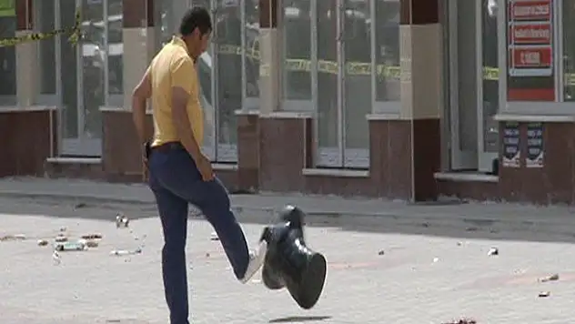 Konya'da şüpheli pakete tekme atan kişiye ceza