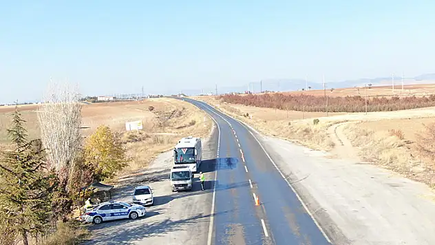 Konya'da sürücüler havadan denetlendi
