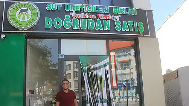 Konya'da süt ürünleri doğrudan satış mağazası açıldı