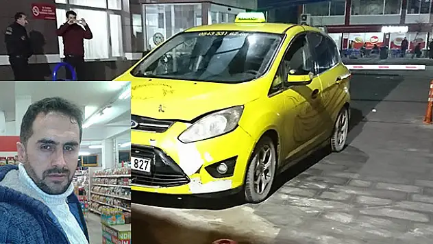 Konya'da taksi şoförü kendisini bıçaklayan şahsı cep telefonuyla çekti