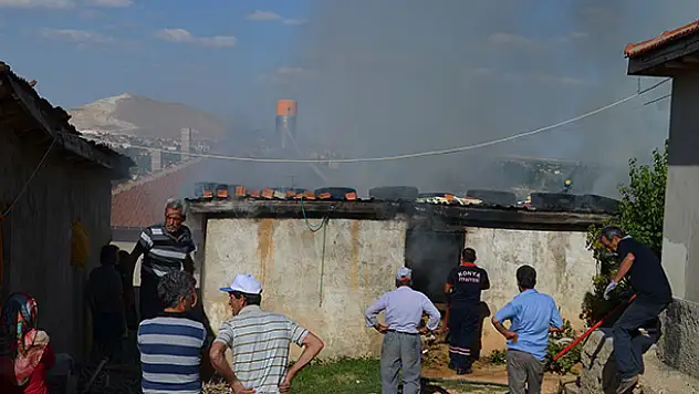 Konya'da tandır yangını
