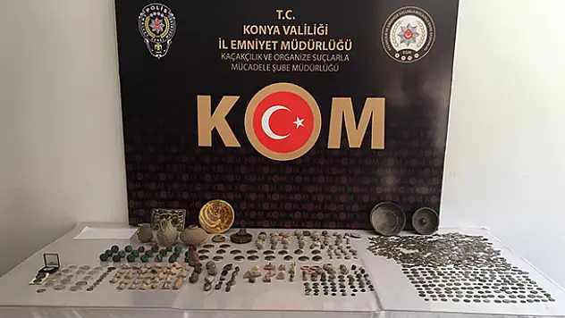 Konya'da tarihi eser kaçakçılığı operasyonu
