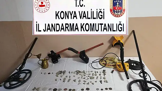 Konya'da tarihi eser kaçakçılığı operasyonu! 2 kişi gözaltında