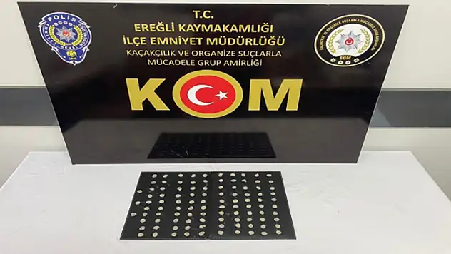 Konya'da tarihi eser kaçakçılığı operasyonunda 2 kişi gözaltına alındı
