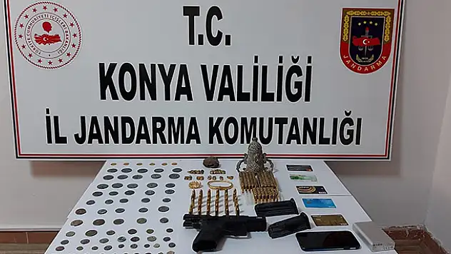 Konya'da tarihi eser kaçakçılığı operasyonunda 5 zanlı gözaltına alındı