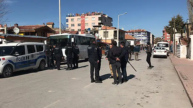 Konya'da taşlı kavga: 8 gözaltı