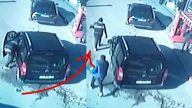 Konya'da telefonunu arabada bırakıp iş yerine giren kişinin saniyeler içinde telefonu çalındı