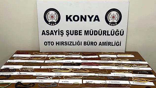 Konya'da tespih koleksiyonunu çaldıkları iddiasıyla 2 kişi tutuklandı
