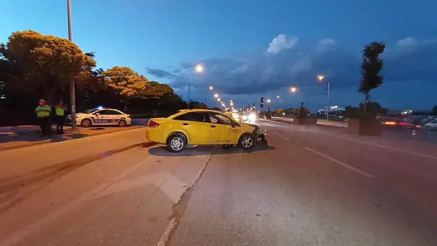Konya'da ticari taksi takla attı, ölümlü kaza anbean kameraya yansıdı
