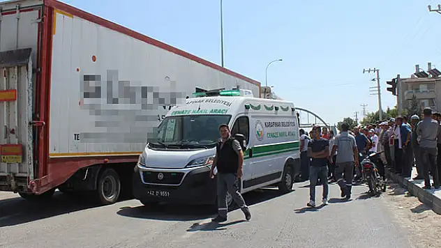 Konya'da tır, elektrikli bisiklete çarptı: 1 ölü, 1 yaralı